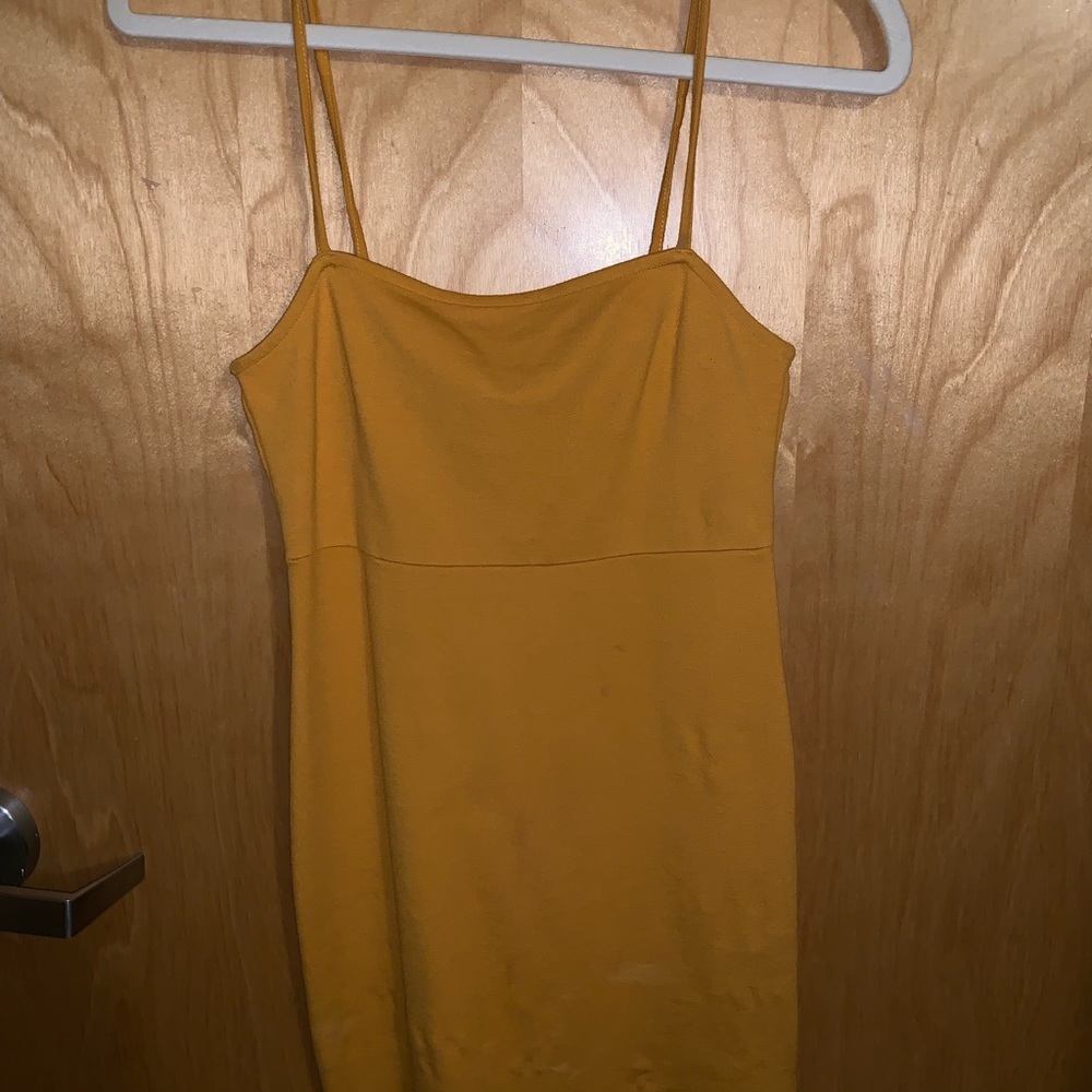 Yellow mini dress NWOT